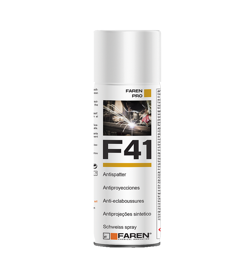 FAREN - F41 Antispatter Sintetico Saldatura 400ml | Senza Siliconi | MIG/MAG Filo Continuo | Compatibile Verniciatura