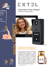 Extel Videocitofono cablato connesso con accesso tramite impronta digitale e generazione codici QR