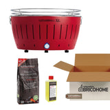 Kit Lotusgrill Barbecue da tavolo XL + Carbone di Faggio + Gel Combustile [BUNDLE]