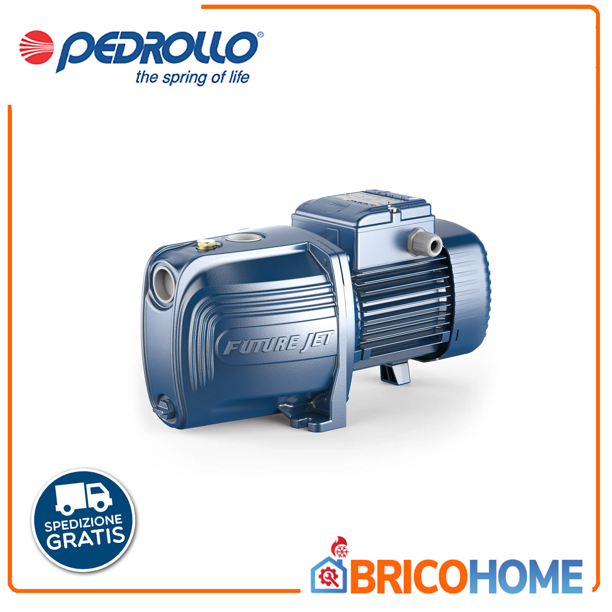 Pedrollo Elettropompa autoadescante FUTURE JETm 2AX - 1,25 HP per autoclave