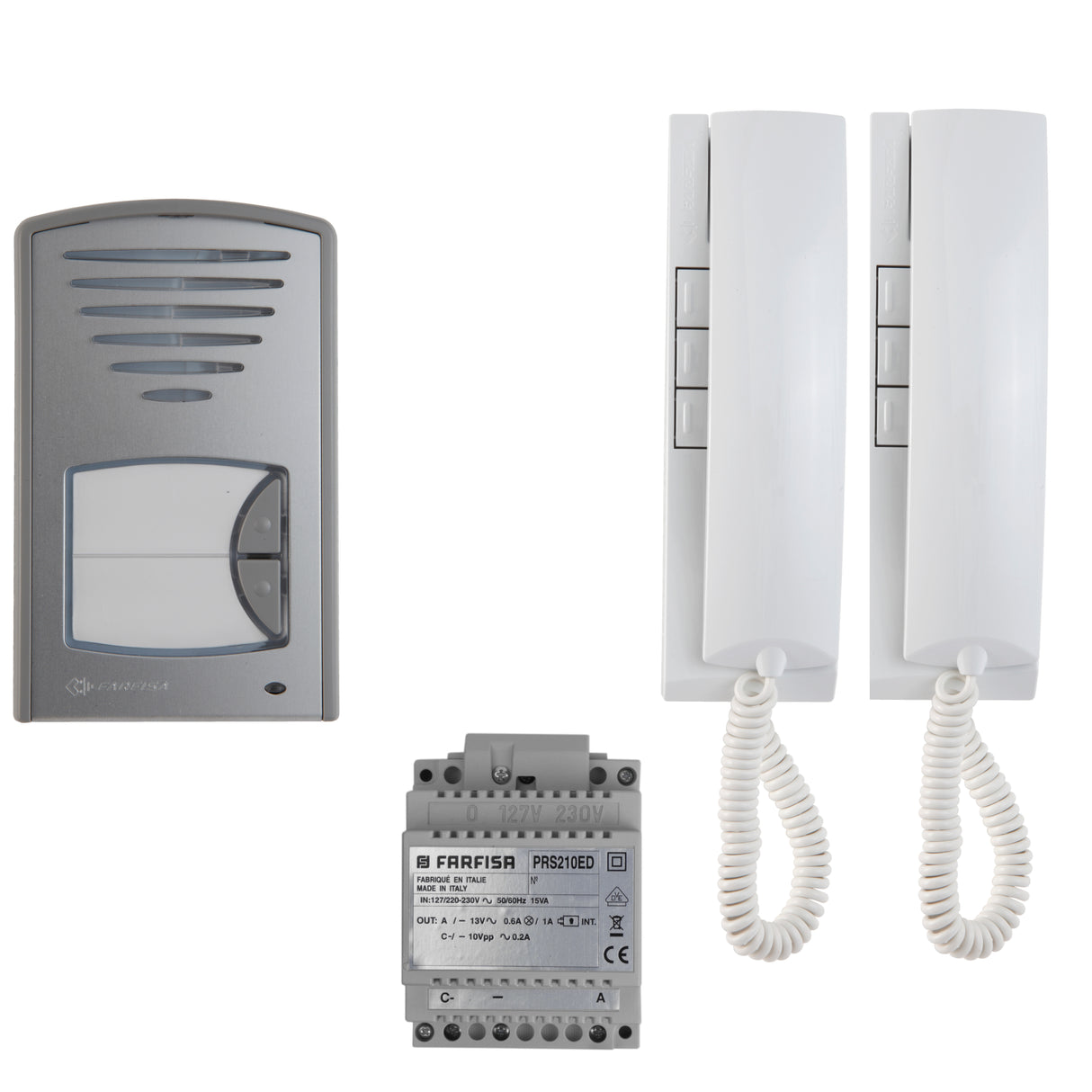 Two-family audio intercom kit 2CKSD 2 wires (1+1) - FARFISA -