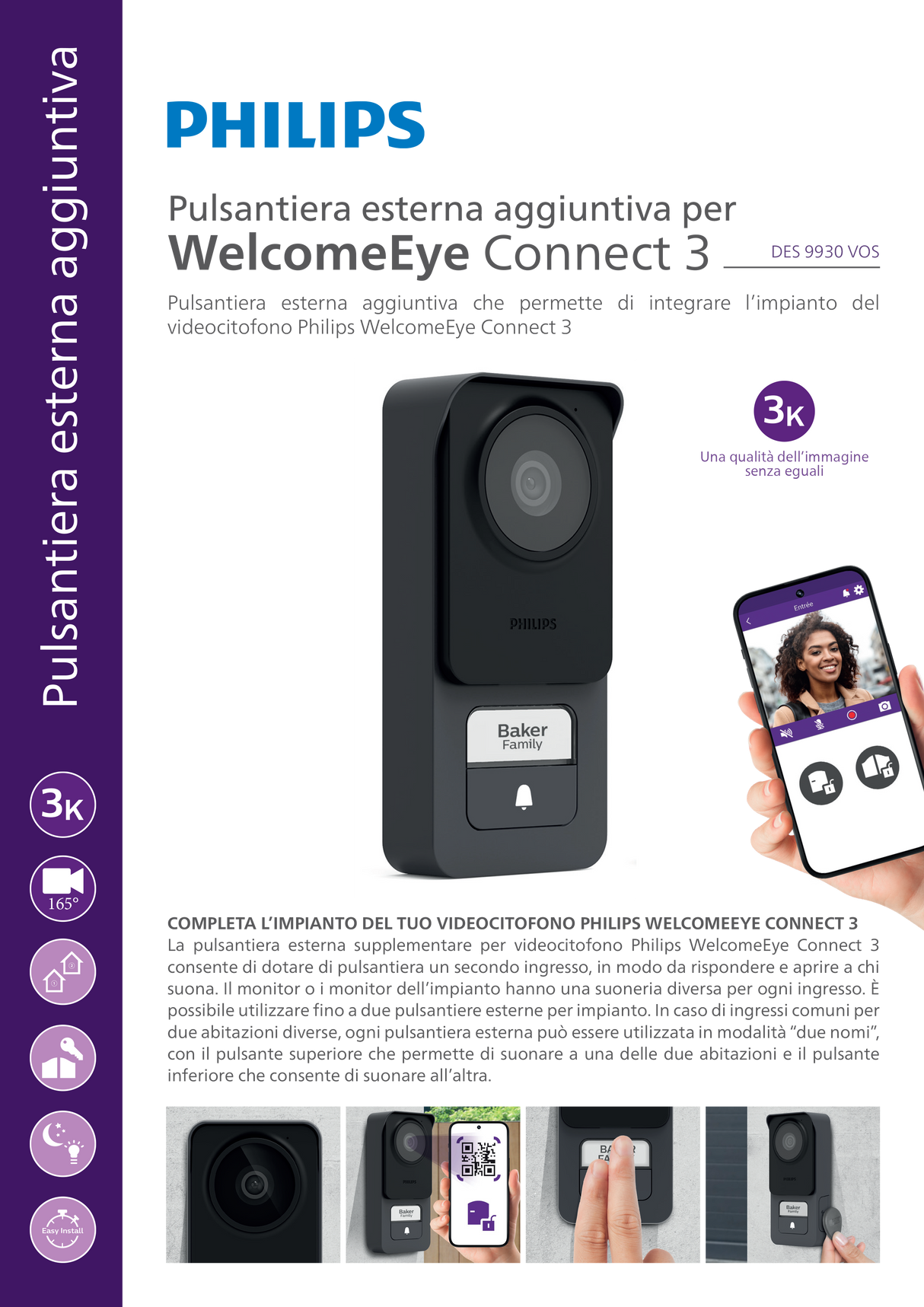 Posto esterno aggiuntivo per WelcomeEye Connect 3 - Philips