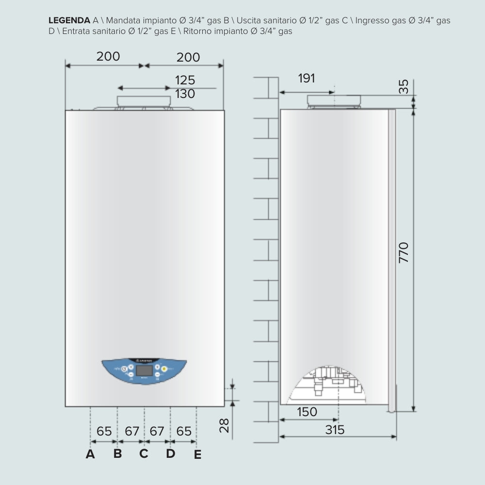 Ariston MATIS X 24 - Caldaia Murale Compatta con Kit Fumi OMAGGIO