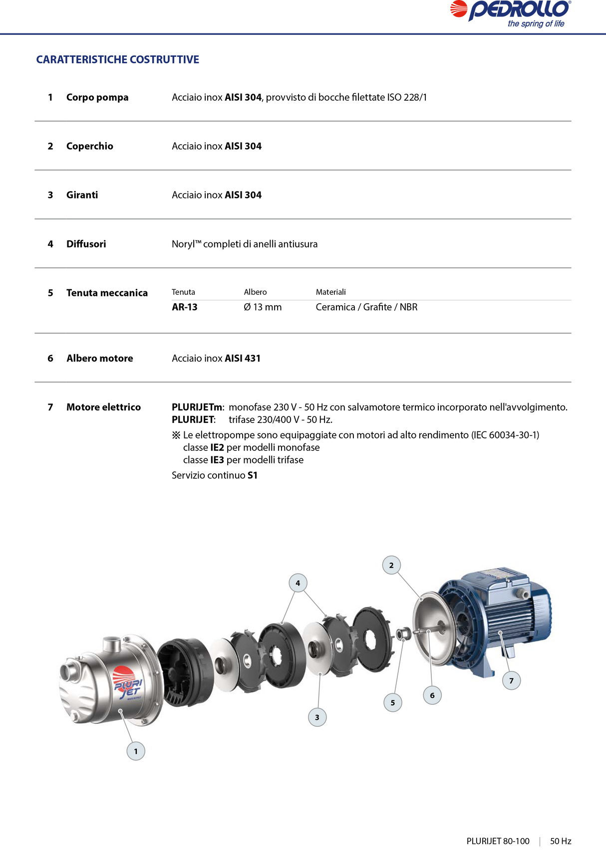 PEDROLLO PLURIJETm 4/100X 1,0 PS leise selbstansaugende Elektropumpe mit mehreren Laufrädern