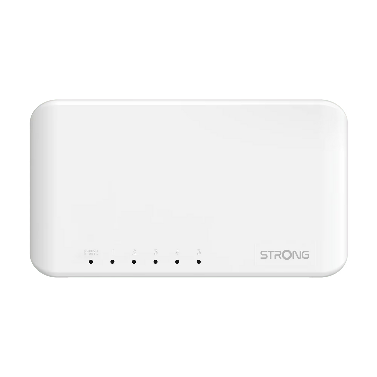 STRONG SW5000P – Switch Desktop Gigabit 5 Porte 10/100/1000 Mbps, Plug & Play, Plastica, Fanless