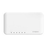 STRONG SW5000P – Switch Desktop Gigabit 5 Porte 10/100/1000 Mbps, Plug & Play, Plastica, Fanless