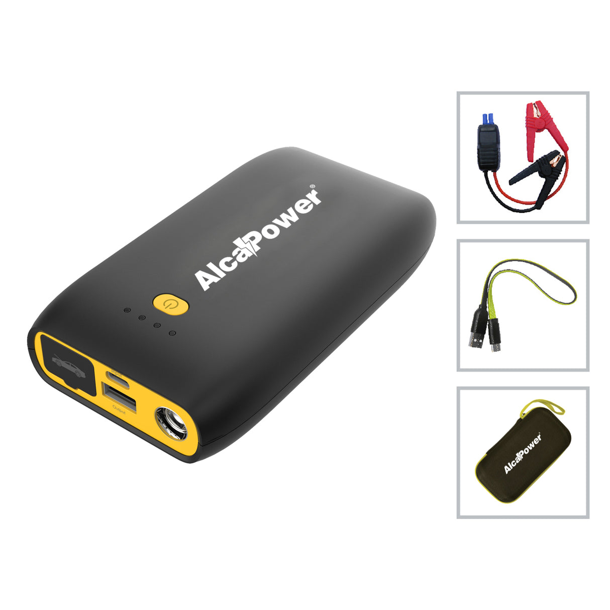 Alcapower Avviatore d’Emergenza 800A + Power Bank + Torcia – Cod. PJ-1PRO