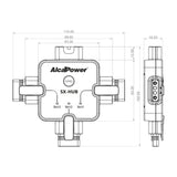 Alcapower Switching Hub 3 Uscite SX-HUB per Caricabatterie serie SX - 702909