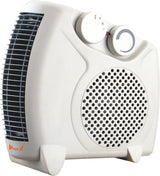 VINCO 70309 termoventilatore 2000W bianco con griglia scura e due manopole di controllo