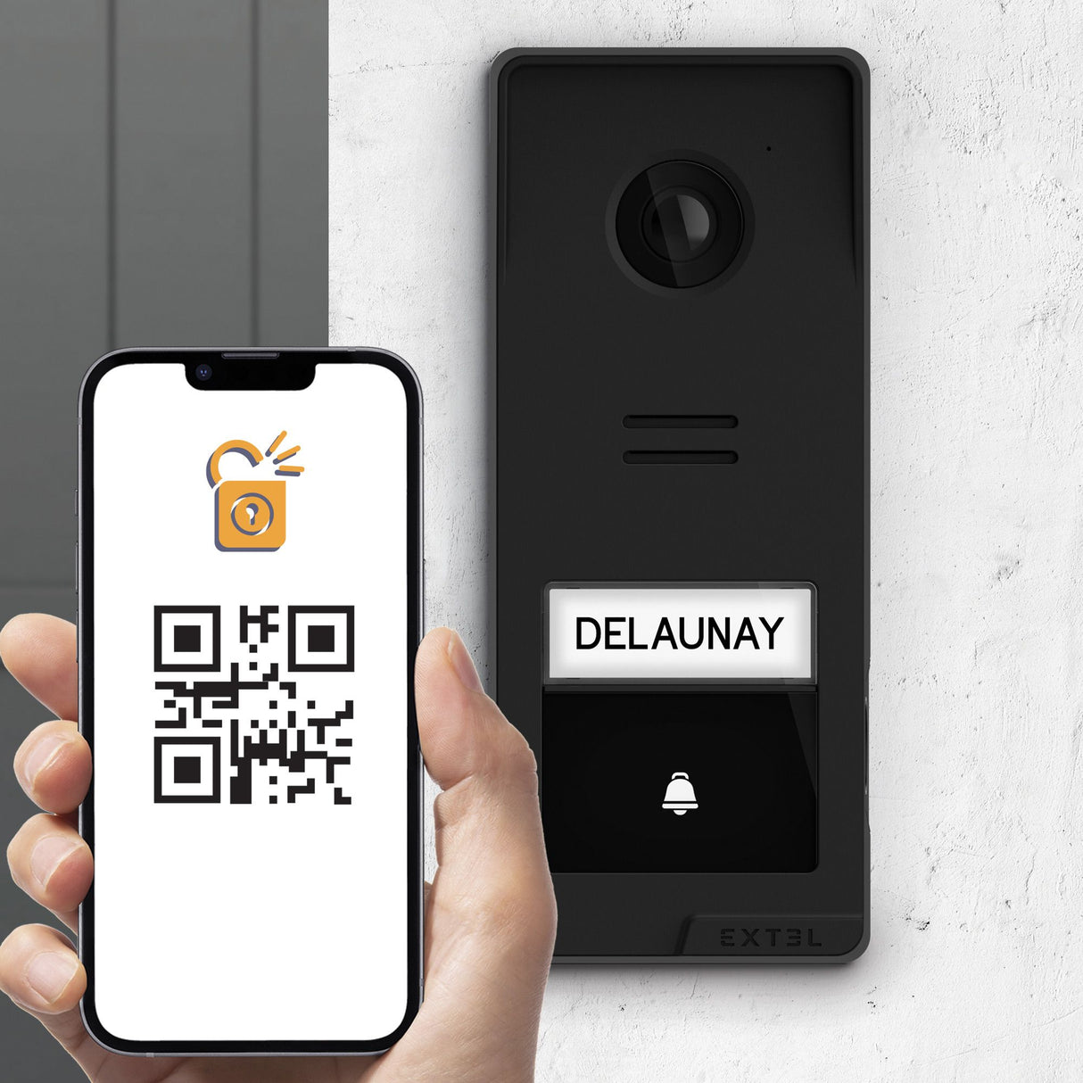 Extel Videocitofono connesso Wi-Fi - senza fili portata fino a 350 metri - Wave 3