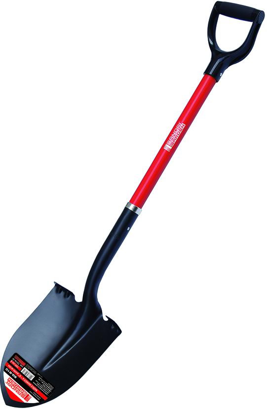 Badile Da Giardino Vigor Punta Quadra - Manico Legno 130cm - Nero