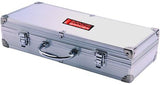 SANDRI GARDEN - Set Barbecue 6 Pezzi | Acciaio Inox | Valigetta Alluminio | Forchettone Pinza Paletta Spazzola Coltello Cavatappi