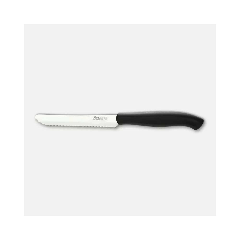 COLTELLERIE PAOLUCCI - Set 6 Coltelli da Tavola Lama Seghettata 11 cm GENIUS | Acciaio Inox | Made in Italy | Lavastoviglie | Manico Polipropilene