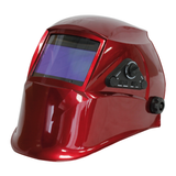 AWELCO - Casco Maschera Saldatura Autoscurante 4000-E 90397 | DIN 4/5-8/9-13 | 4 Sensori | Classe 1/1/1/1 | True Color | Grinding Mode | Glossy Red