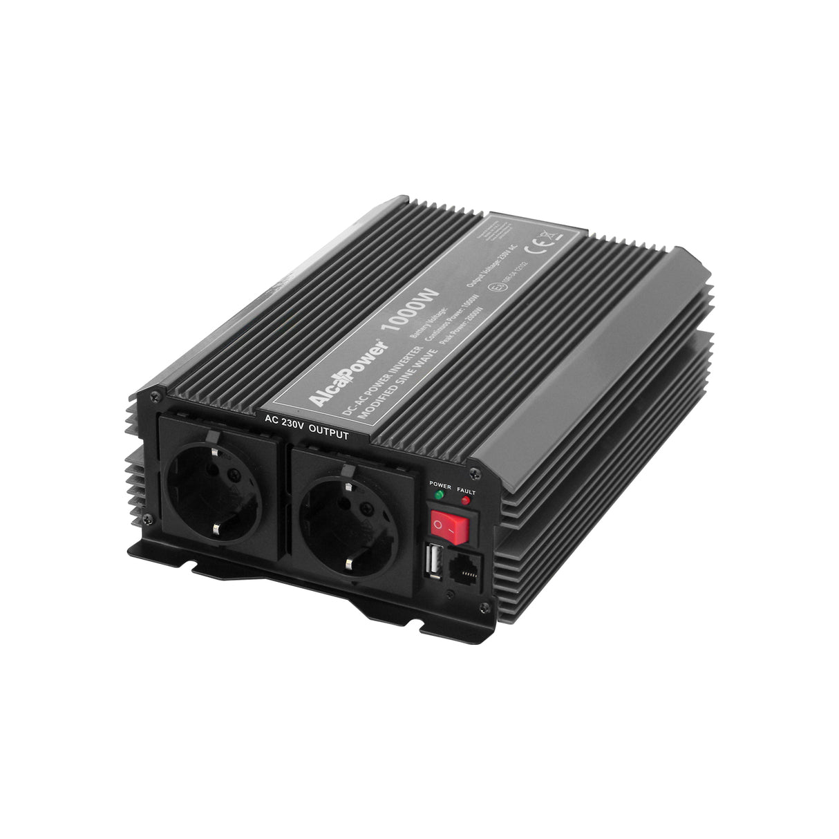 Alcapower Inverter Soft Start 1000W – 24V DC → 230V AC | Mod. 924100 | Onda modificata