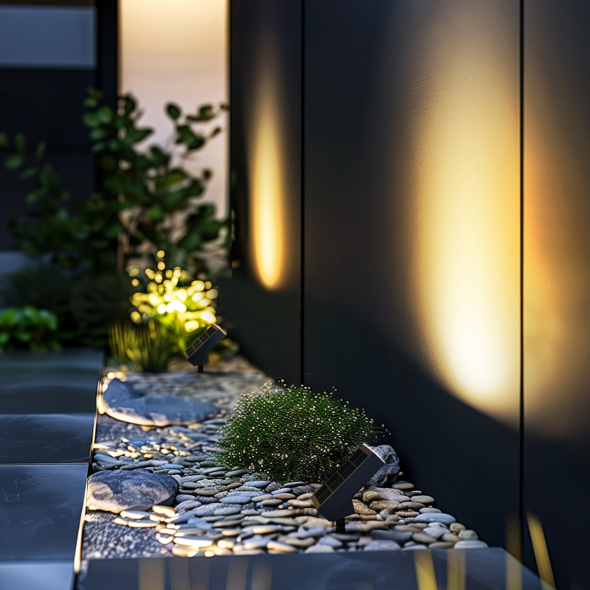 Alcapower Faretto LED Solare 500lm con Picchetto e Sensore Crepuscolare SWL13