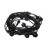 ALCAPOWER - Catena 10 Portalampade E27 929835 | Nera 11,5m | IP65 | Collegabile fino a 54m | Esterno