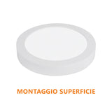 Plafoniera LED rotonda da incasso e superficie 18W CCT - Alcapower