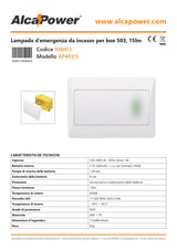 Alcapower Lampada d’Emergenza da Incasso e per cassetta 503 - 930413