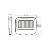 ALCAPOWER 930470 – Proiettore LED Nero 100W | CCT Selezionabile | IP66 | 230V