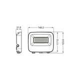 ALCAPOWER 930480 – Proiettore LED RGB 39W | Nero | IP66 | 230V