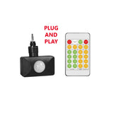 ALCAPOWER 930481 – Sensore PIR + Crepuscolare con Telecomando | IP65 | Plug & Play