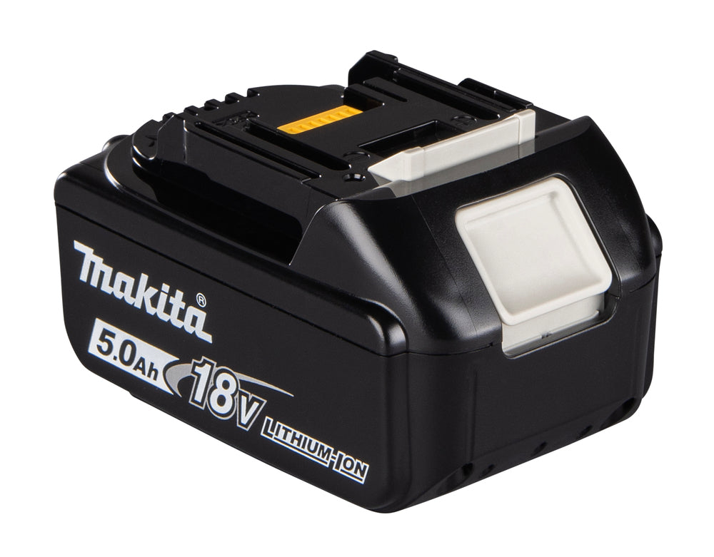 MAKITA BL1850B batteria vista superiore con indicatore livello carica