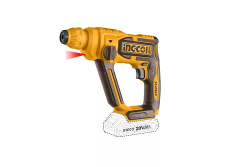 INGCO Martello tassellatore 20V SDS-Plus con 1 batteria da 2Ah e caricabatteria in valigetta