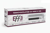 EFFE - Termoconvettore Ceramico da Muro K180 | 1000/2000W | Telecomando | Timer 24h | Termostato Sicurezza | Bianco