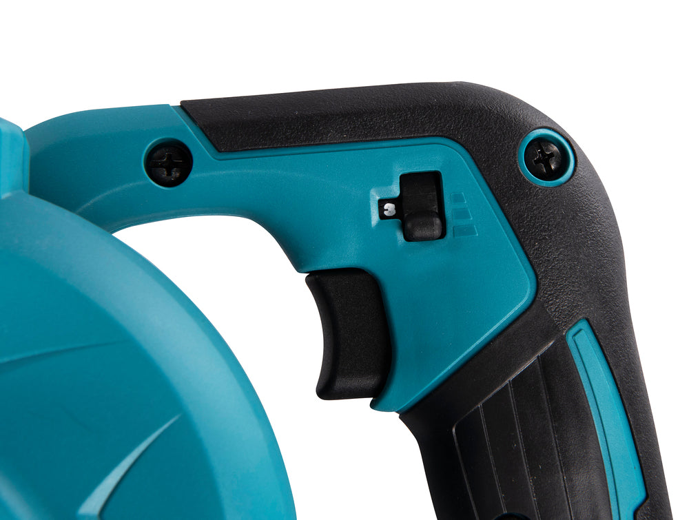 MAKITA DUB186 soffiatore in uso per pulizia del fogliame batteria illustrativa non inclusa