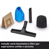 EINHELL Aspiratore Solidi e Liquidi TC-VC 1240 S | 950W | 180mbar | Serbatoio Inox 12L | Attacco Soffiaggio