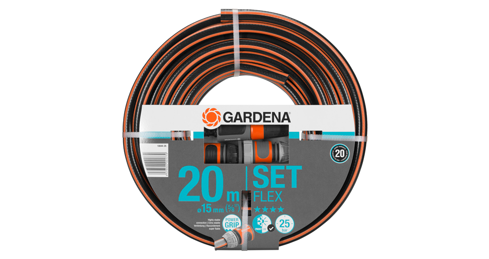 SET tubo da giardino 58'' x 20MT con accessori - Comfort FLEX GARDENA