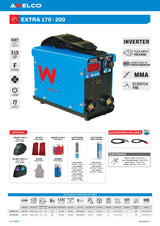 Awelco Saldatrice Inverter ad elettrodi MMA 200A Extra 200 - 50075R