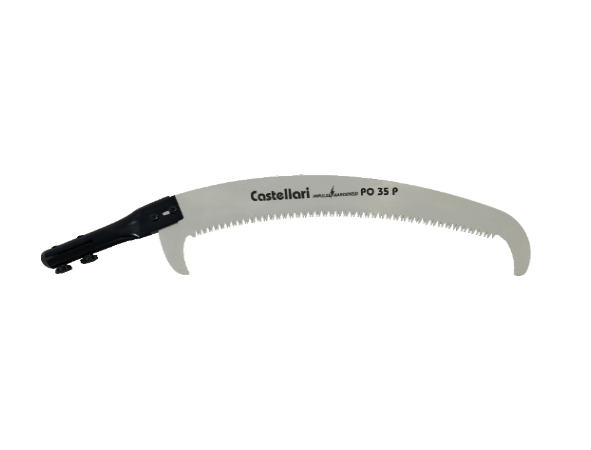 Castellari - PO35P Stangensäge | 35 cm gebogenes Sägeblatt | Hartchrom | Ovaler Schaft 