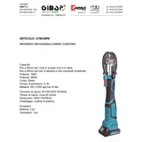 Kit Fumasi Pressatrice Professionale a Batteria 570038PA + 3 Matrici [BUNDLE]