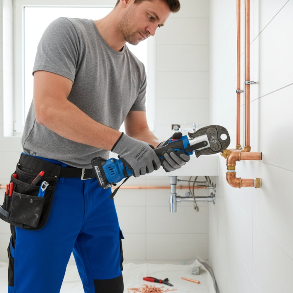 Kit Fumasi Pressatrice Professionale a Batteria 570038PA + 3 Matrici [BUNDLE]