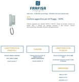 Citofono aggiuntivo per kit Pluggy - SEIPG FARFISA