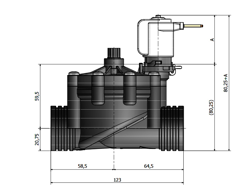 Elettrovalvola Irrigazione AC 24V 3/4'' - Per Impianti Agricoli E Giardino, Compatibile Con Controller - Foto 4