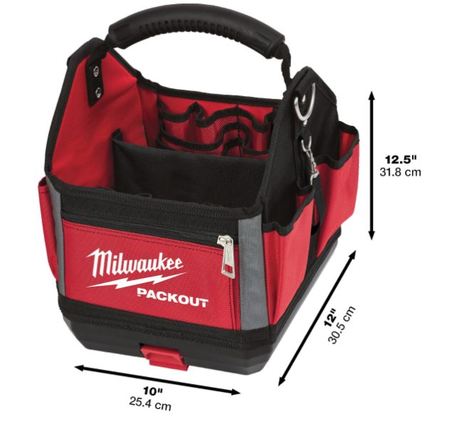 Milwaukee PACKOUT™ Borsa portautensili aperta 25 cm Borsa professionale resistente con base rigida - 4932464084