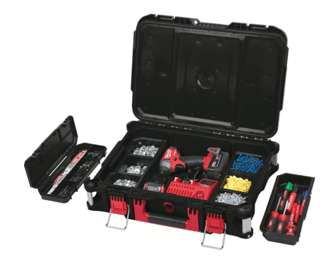 Milwaukee PACKOUT™ Cassetta Portautensili Valigetta modulare resistente con maniglia rinforzata - 4932464080