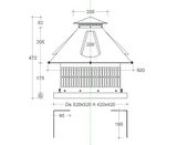 ZINCO GROUP Aspiratore Elettrico Art. 10.E | 1000mc/h | Multivelocità | Base Quadra | Centralina Inclusa