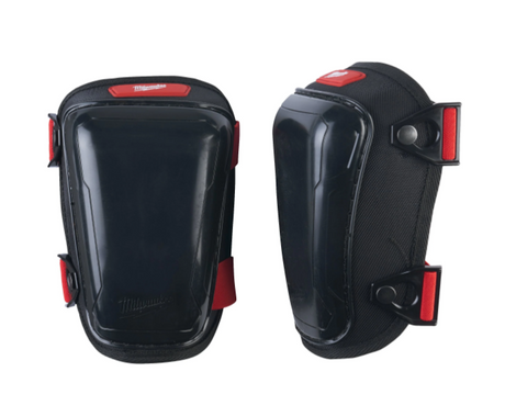 MILWAUKEE 4932478137 ginocchiere da lavoro rigide con calotta protettiva, vista frontale e laterale