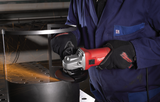 MILWAUKEE AG 10-115 EK smerigliatrice utilizzata in officina su struttura metallica