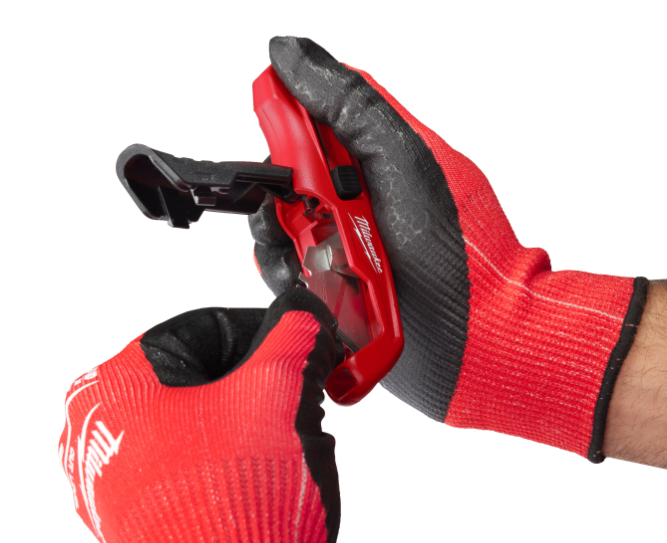 MILWAUKEE 4932492379 vano portalame aperto con lame di ricambio illustrate