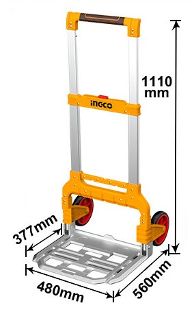 INGCO – Carrello a Mano Pieghevole 130 kg – HHWB61201