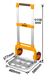 INGCO – Carrello a Mano Pieghevole 130 kg – HHWB61201