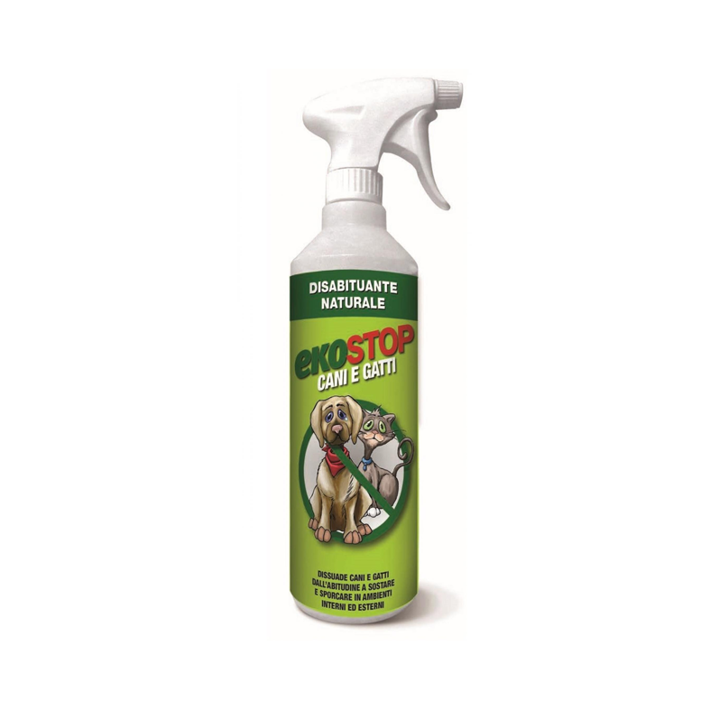 EKOSTOP CANI E GATTI Disabituante naturale pronto all'uso per cani e gatti 750ml