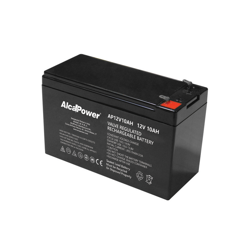 Alcapower Batteria al piombo ricaricabile ermetica 12V 10Ah