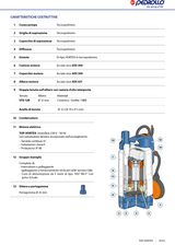 Elettropompa sommergibile per drenaggio acque sporche 0,33HP TOP1 - VORTEX / GM Pedrollo