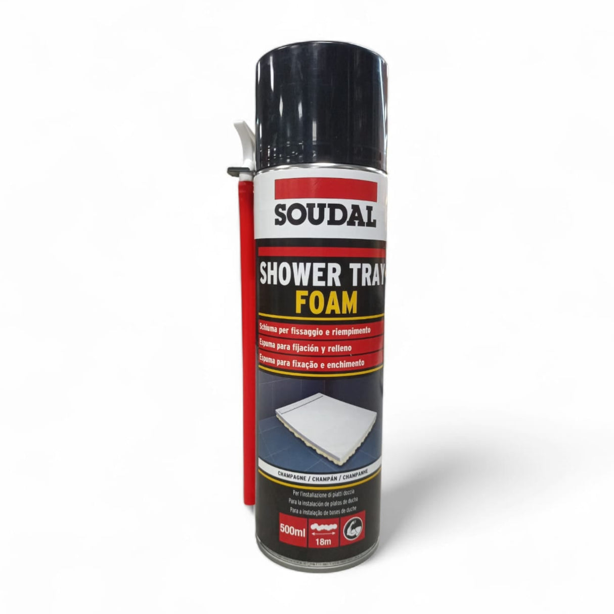 Soudal Schiuma per l'installazione di piatti doccia Shower Tray Foam 500ml